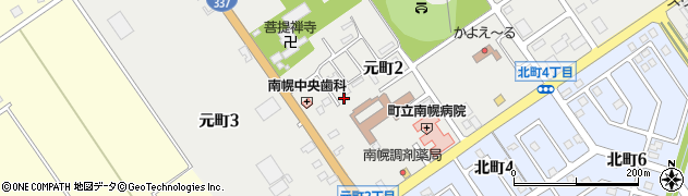北海道南幌町（空知郡）元町周辺の地図