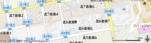 岐阜毛被株式会社　札幌支店周辺の地図