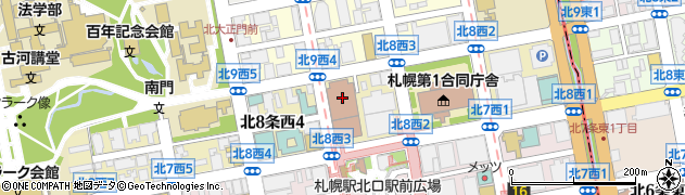 札幌エルプラザ周辺の地図