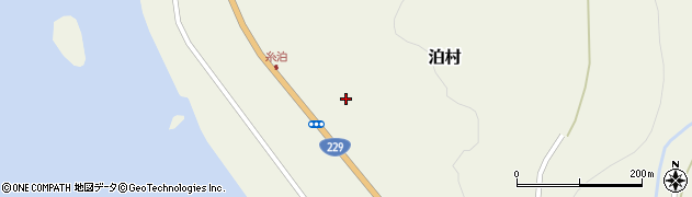 北海道泊村（古宇郡）泊村（山の上）周辺の地図