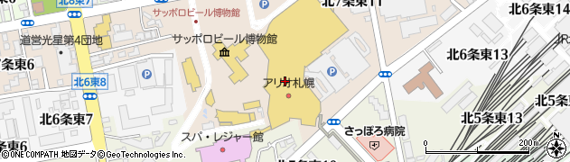 ミスタードーナツ アリオ札幌ショップ周辺の地図