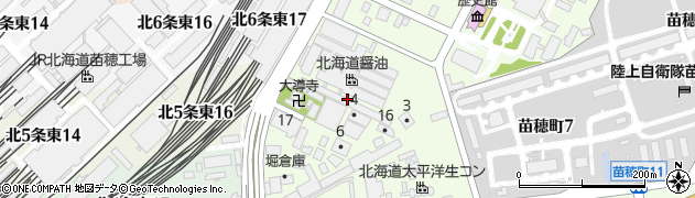 北海道札幌市東区苗穂町2丁目周辺の地図