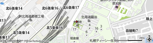 北海道札幌市東区苗穂町2丁目2-5周辺の地図