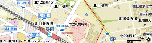 市立札幌病院周辺の地図