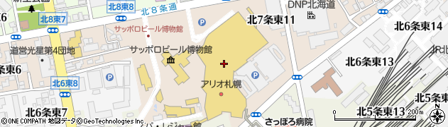 ハミューレアリオ札幌店周辺の地図