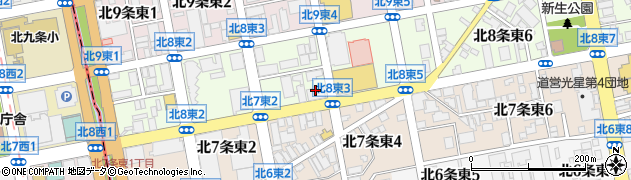 東京貿易機械株式会社札幌支店周辺の地図