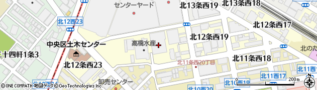 丸果札幌定温倉庫株式会社　定温部周辺の地図