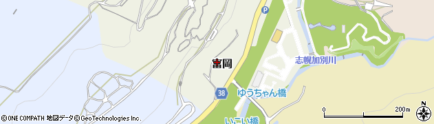 北海道夕張市富岡周辺の地図