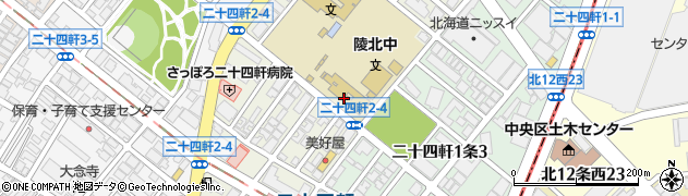 札幌市立陵北中学校周辺の地図