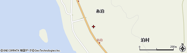 北海道泊村（古宇郡）泊村（糸泊）周辺の地図