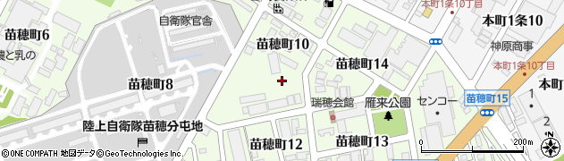 北海道札幌市東区苗穂町10丁目周辺の地図