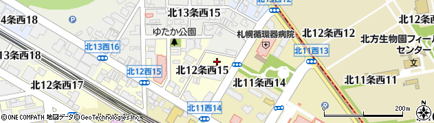 開発局官舎周辺の地図