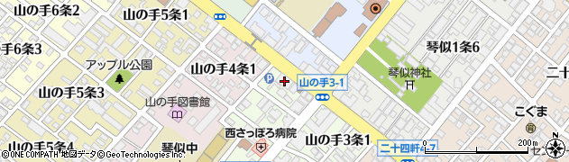 北海道銀行琴似支店周辺の地図