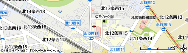 三本コーヒー株式会社　札幌桑園支店周辺の地図