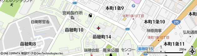 北海道札幌市東区苗穂町14丁目2-1周辺の地図