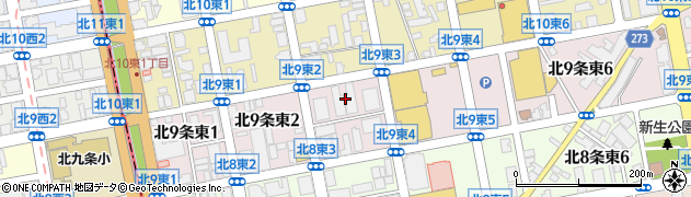 北海道札幌市東区北９条東3丁目2周辺の地図