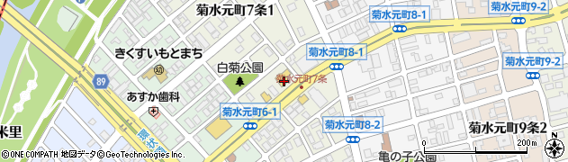 セブンイレブン札幌菊水元町７条店周辺の地図