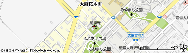 明勝寺周辺の地図