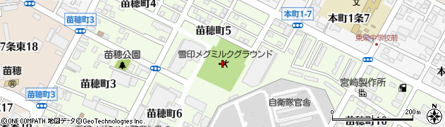 北海道札幌市東区苗穂町5丁目周辺の地図