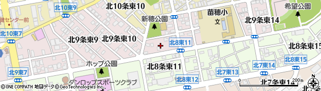 北海道札幌市東区北９条東11丁目1周辺の地図