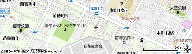 北海道札幌市東区苗穂町9丁目周辺の地図