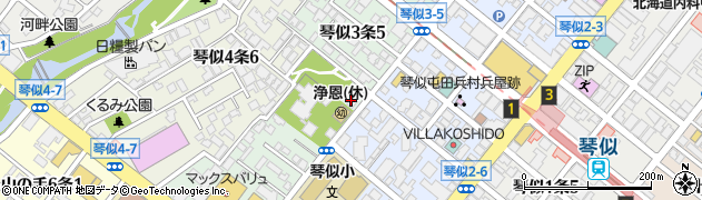 三英貿易株式会社　札幌デポ周辺の地図
