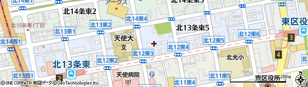 マリアの宣教者フランシスコ修道会札幌第一修道院周辺の地図