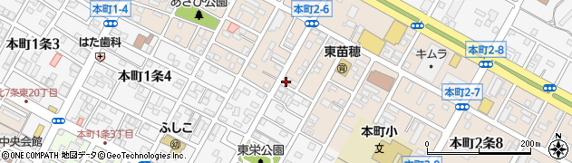 北海道新聞販売所東区苗穂・岩佐販売所周辺の地図