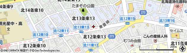 ライフサービス北海道株式会社マイスターコーティング札幌北店周辺の地図