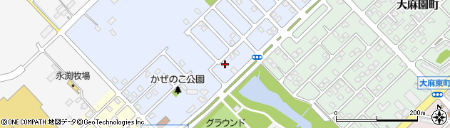 北海道江別市大麻元町179-5周辺の地図