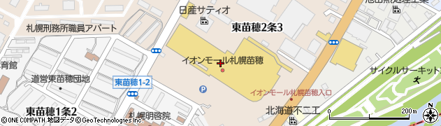 ケンタッキーフライドチキンイオンモール札幌苗穂店周辺の地図