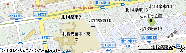 きれい屋壱番　札幌東営業所周辺の地図