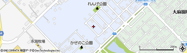 北海道江別市大麻元町179-18周辺の地図