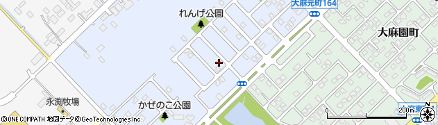 北海道江別市大麻元町178-23周辺の地図