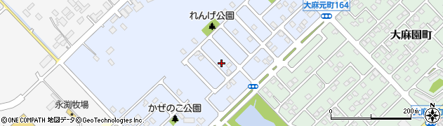 北海道江別市大麻元町178-34周辺の地図