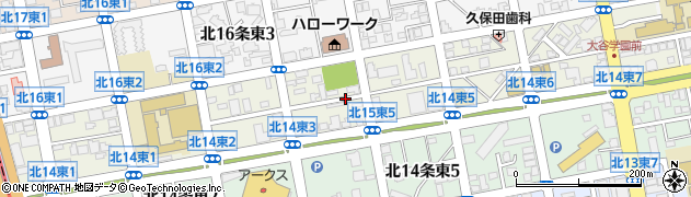 北海道札幌市東区北１５条東周辺の地図