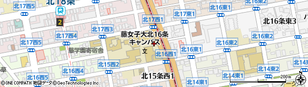 藤女子大学　図書課周辺の地図