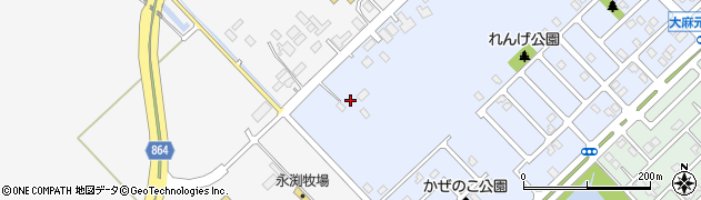 北海道江別市大麻元町195周辺の地図