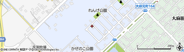 北海道江別市大麻元町178-43周辺の地図