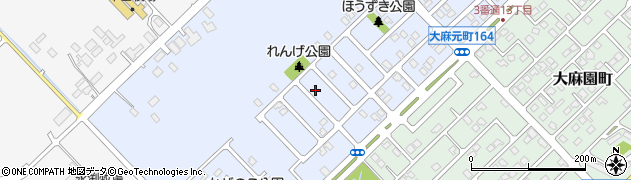 北海道江別市大麻元町178-12周辺の地図