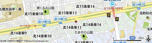 介護福祉タクシー札幌なごやかサポート周辺の地図