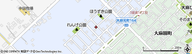 北海道江別市大麻元町168-54周辺の地図