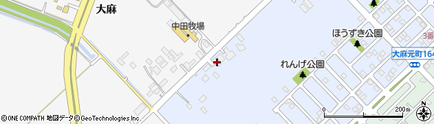 北海道江別市大麻元町188-1周辺の地図