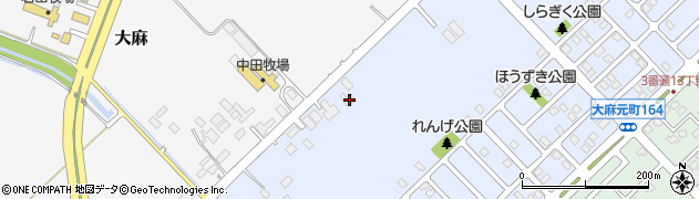 北海道江別市大麻元町182周辺の地図