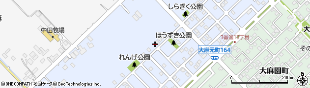 北海道江別市大麻元町168-59周辺の地図