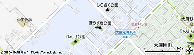 北海道江別市大麻元町168-71周辺の地図