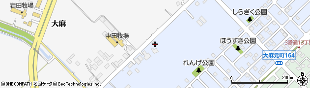 北海道江別市大麻元町180周辺の地図