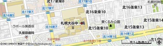 札幌大谷大学周辺の地図