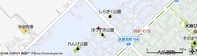 北海道江別市大麻元町168-64周辺の地図