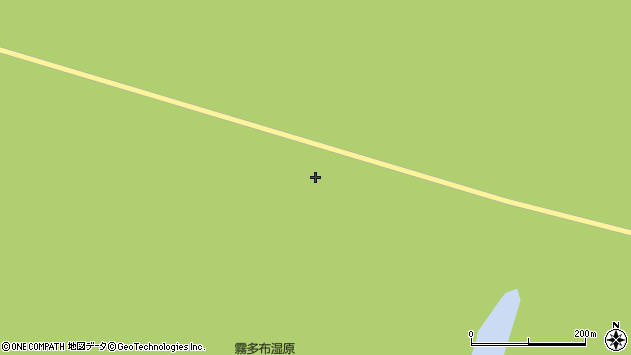 〒088-1561 北海道厚岸郡浜中町霧多布湿原の地図